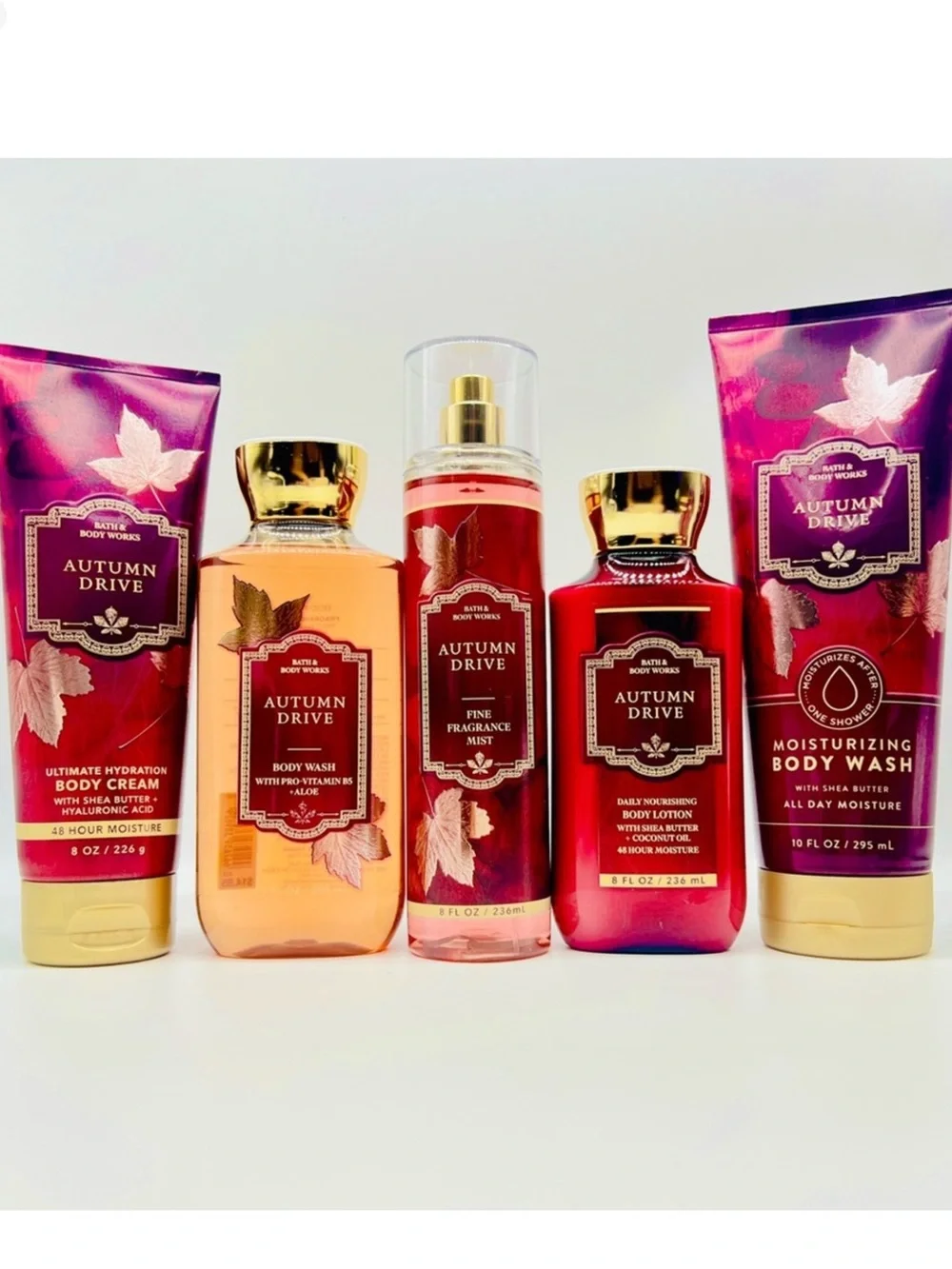 🍁 Bath & Body Works Autumn Drive 9 Pc Gift Set Candle Body Butter Soap NWT 🍂